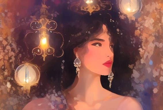 Elegant Ballerina in Royal Blue Satin