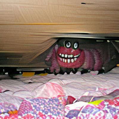 Scary Under-Bed Monster: A Child's Nightmare