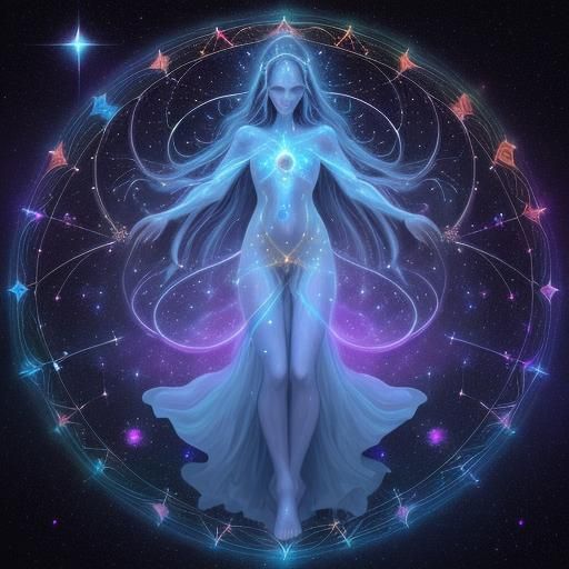Astral Nomad Drifting Through Cosmic Tapestry