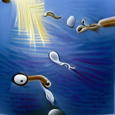 Humorous Sperm Illustration Inspired by Famous Lyric