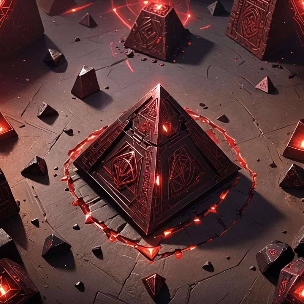 Sith Shrine Holocron Radiating Dark Side Energy