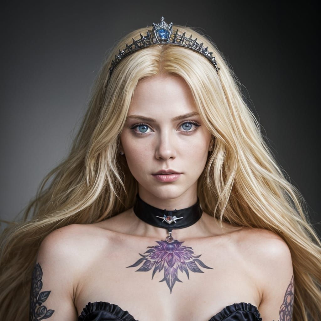 Heavy Metal Rapunzel Portrait in 4K