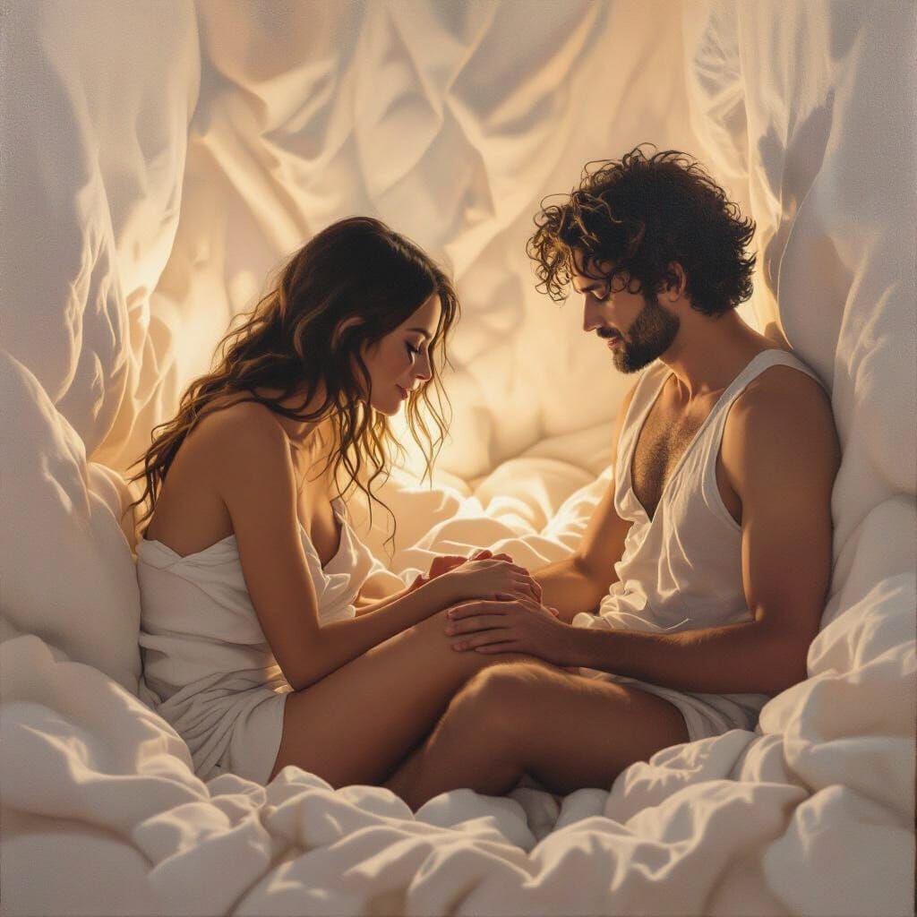 Intimate Room of Soft Skin and Warm Light