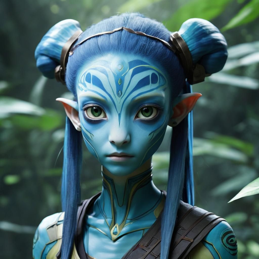 Anime Style Avatar Neytiri Key Visual