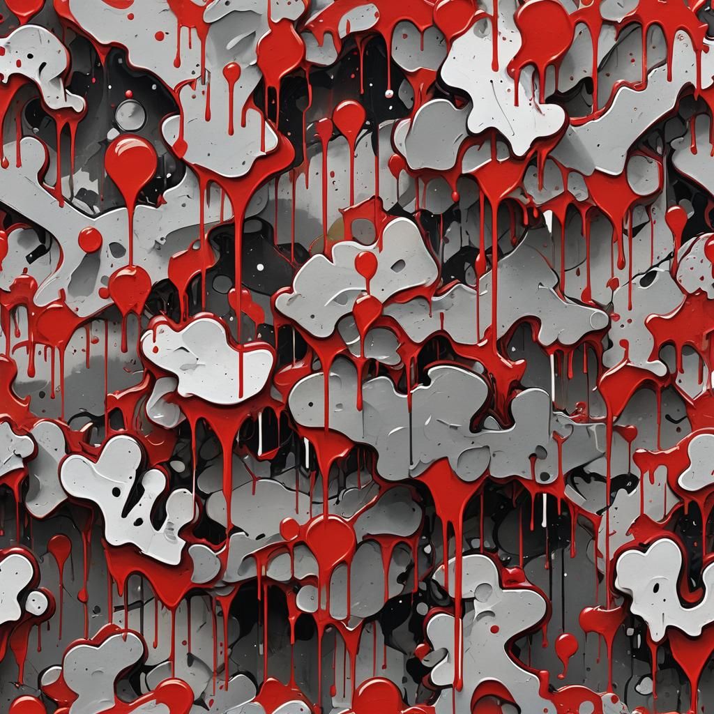 Dynamic Graffiti Art in Polychromatic Splash Style