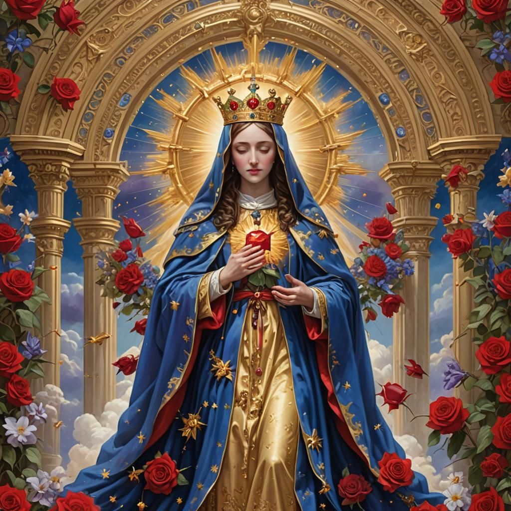 Our Lady of Sorrows at Heaven's Golden Gates