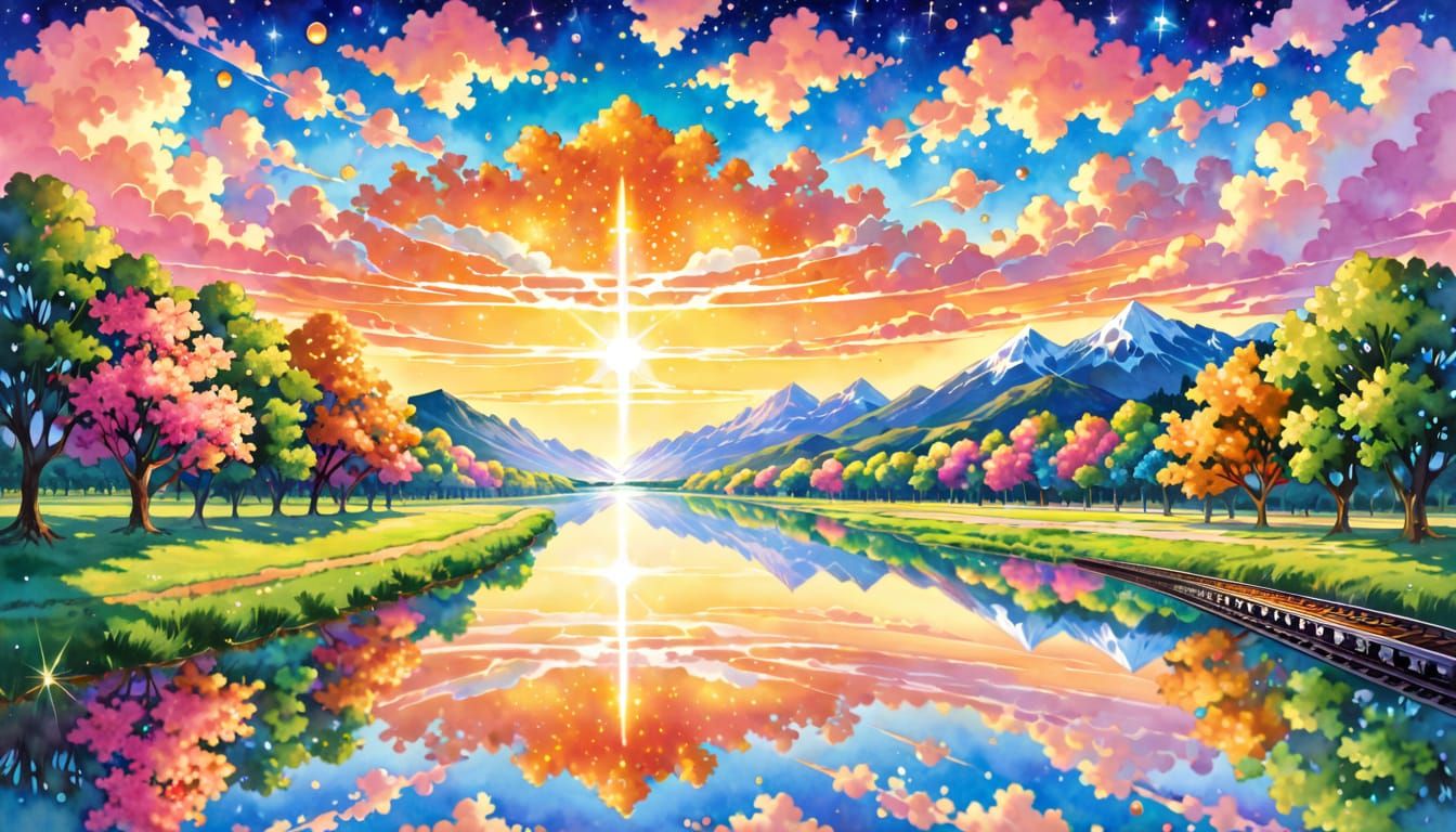 Psychedelic Kaleidoscope Art: River Boat Fantasy