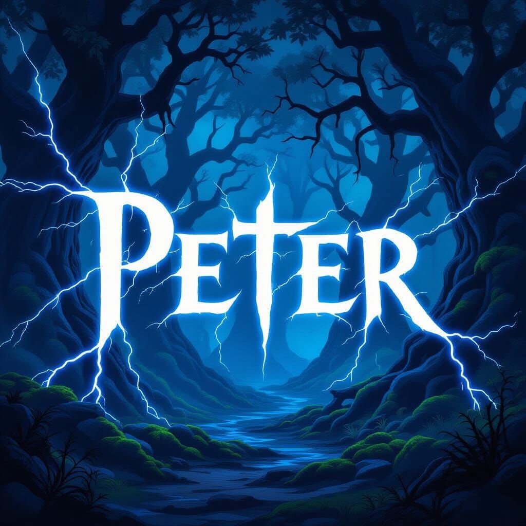 Blue Lightning 'Peter' Illuminates Mystical Forest Concept A...