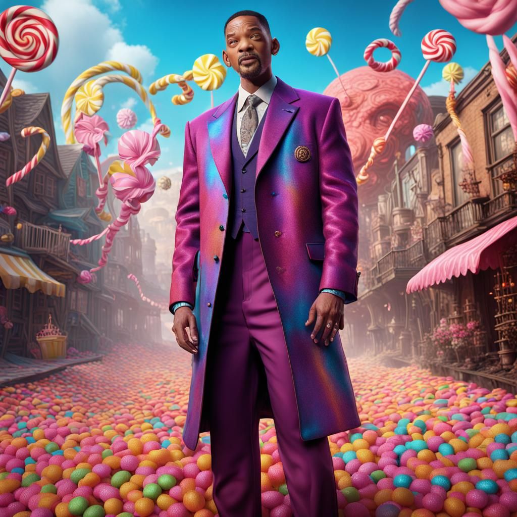 Will Smith as Candy Man: Detailed Fantasy Art