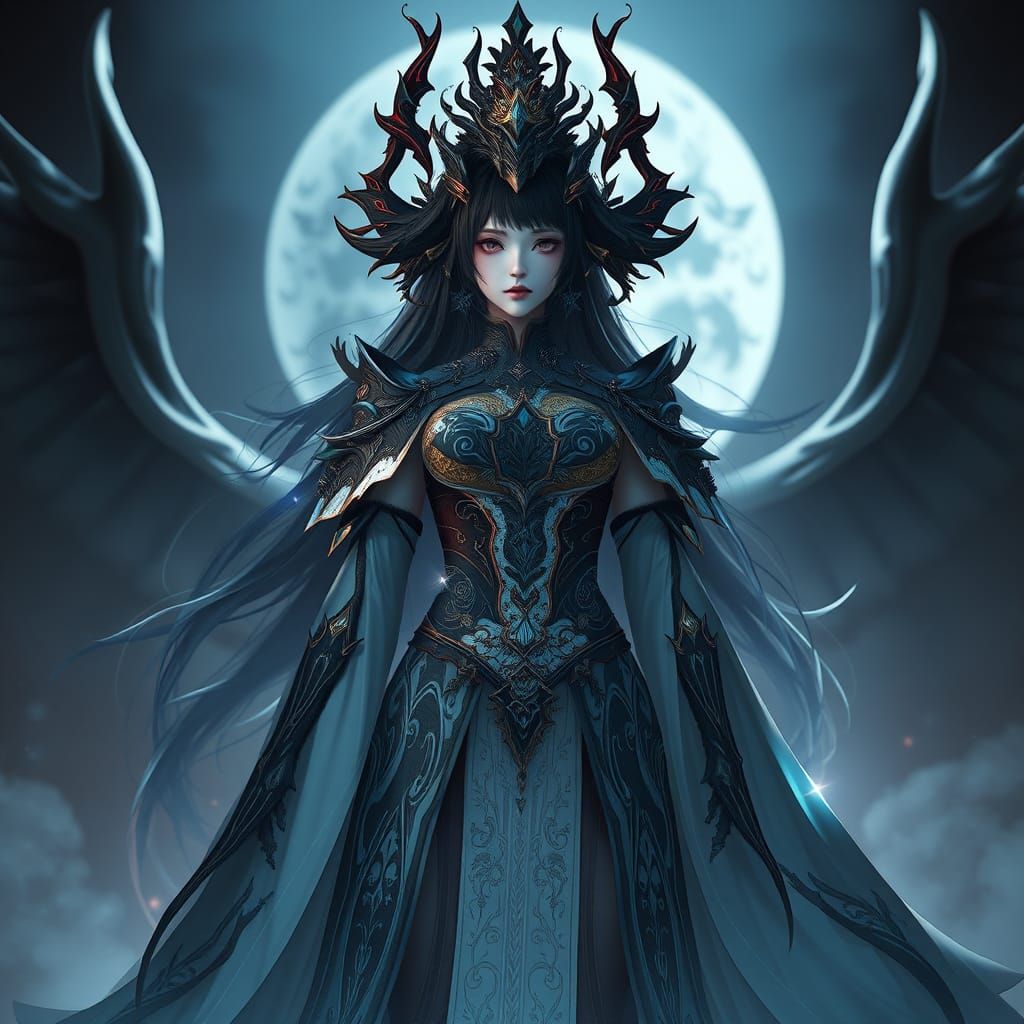 Darkness Queen in Anime-Inspired 3D Rendering