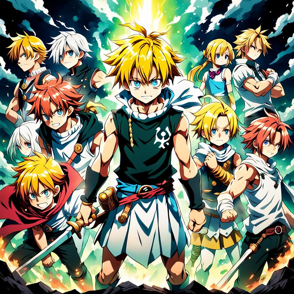 Meliodas, Seven Deadly Sins: Cel-Shaded Anime Manga