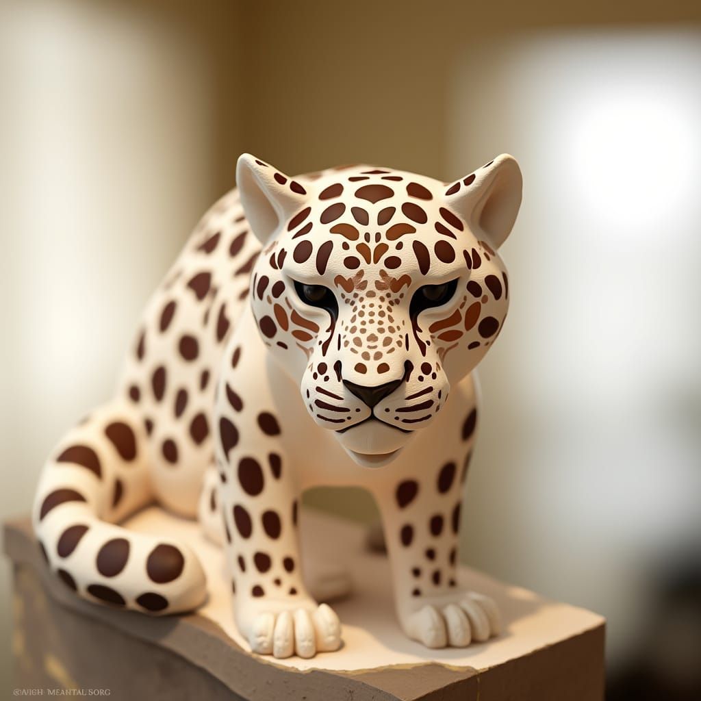 Mystical Being in Swirling Clouds: Dreamlike Digital Art