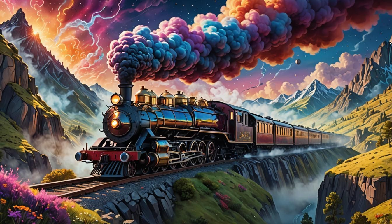 Steam Train Creates 'CLATTER!' in Cosmic Landscape