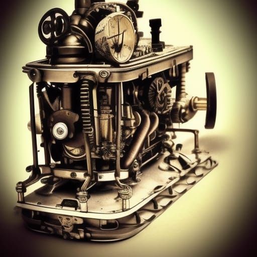 Steampunk Engine: Perfect Photography Result