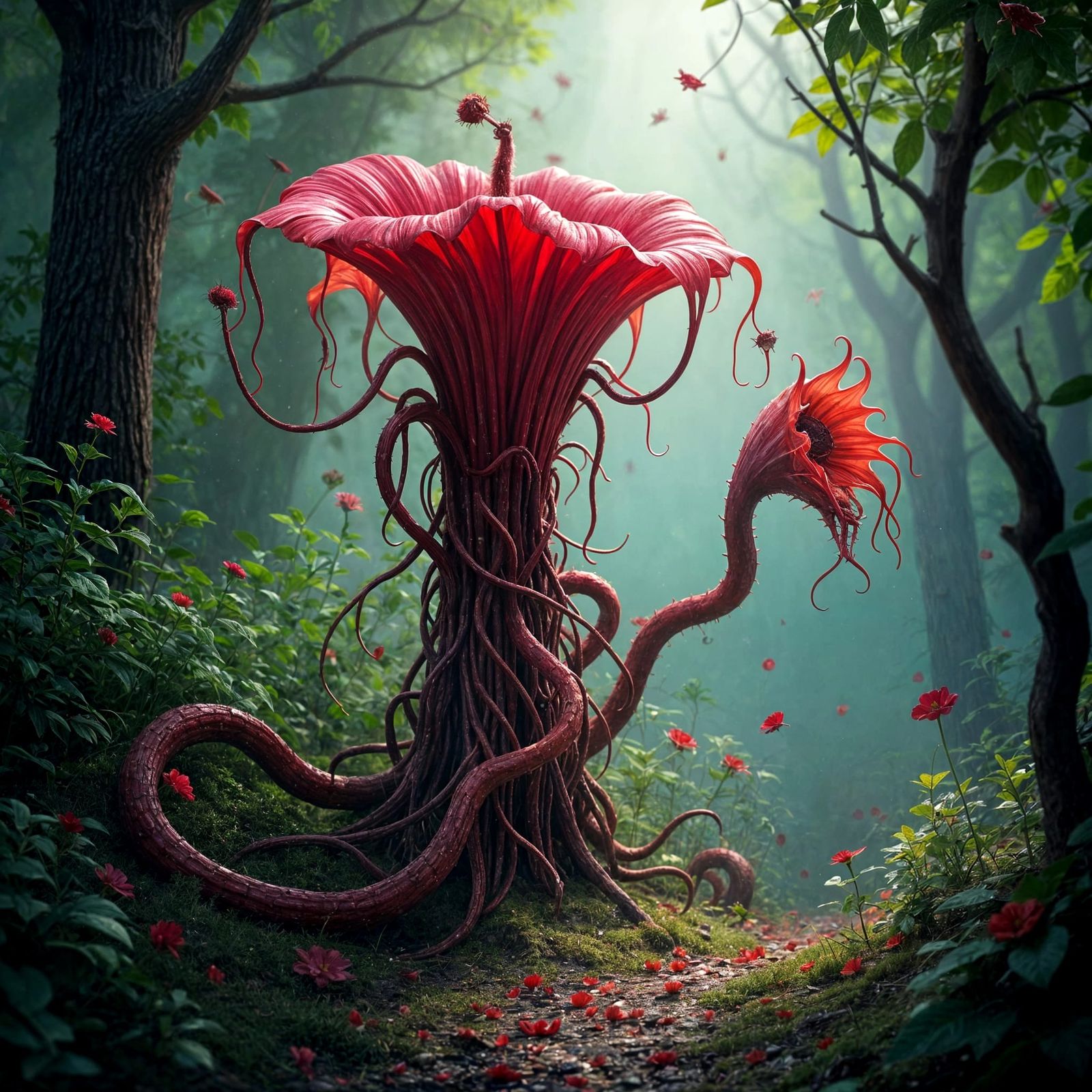 Blooming Bloodvine: Detailed Fantasy Concept Art