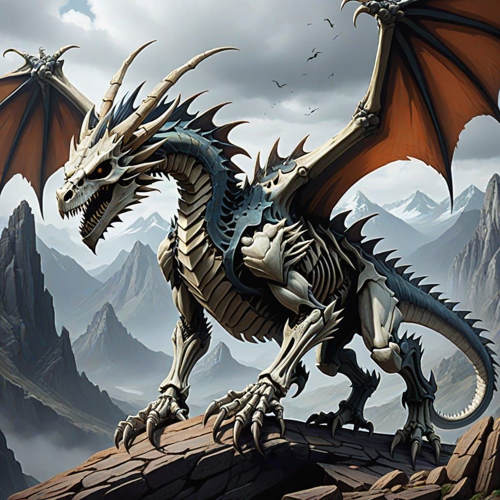 Majestic Skeletal Dragon Unveiled