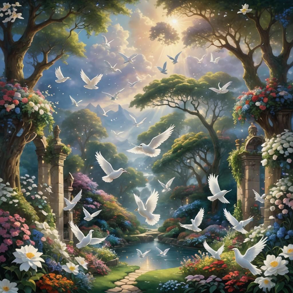 Heaven's Gate: Ethereal Summer Landscape