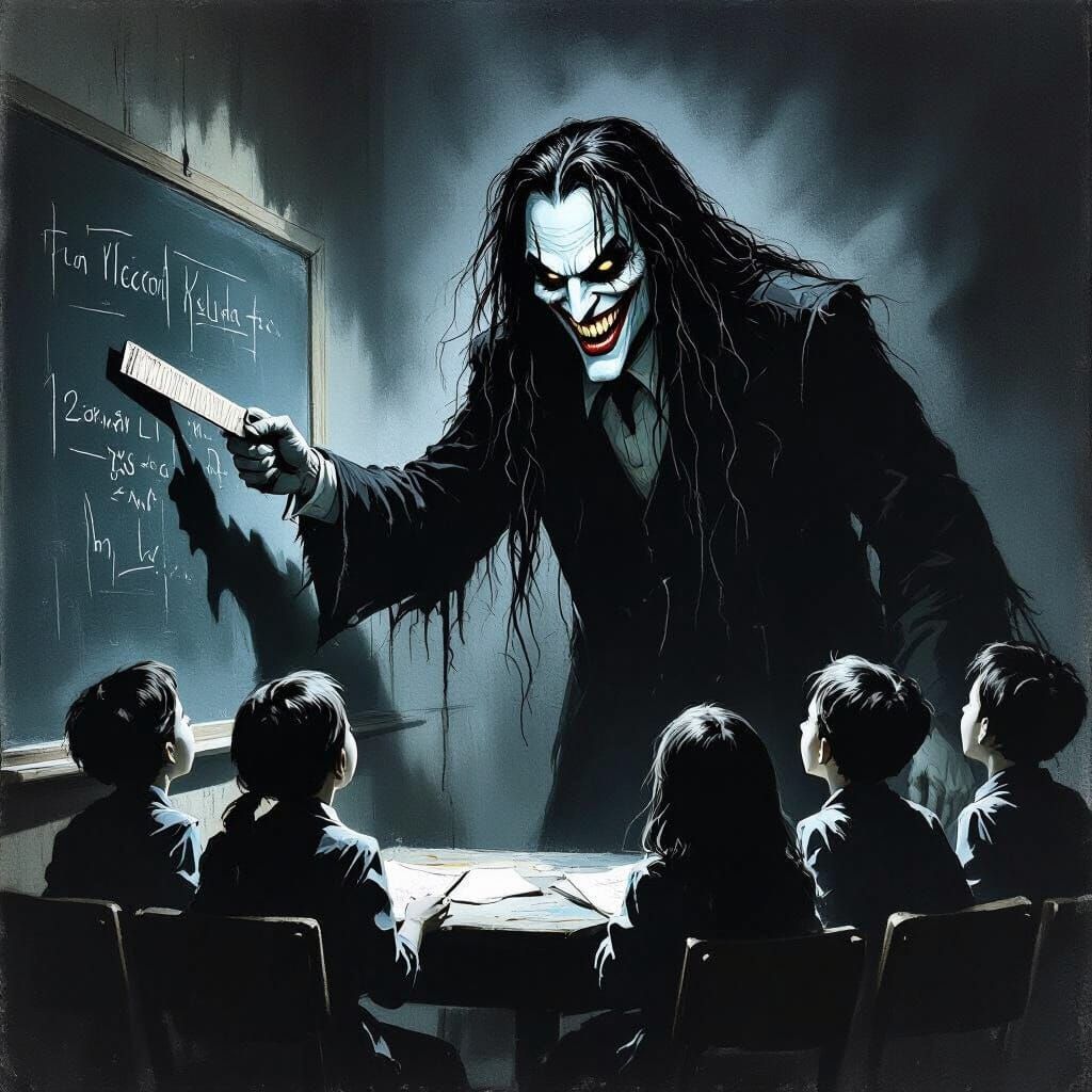 Menacing Teacher Slams Ruler, Terrifying Children in Gothic ...