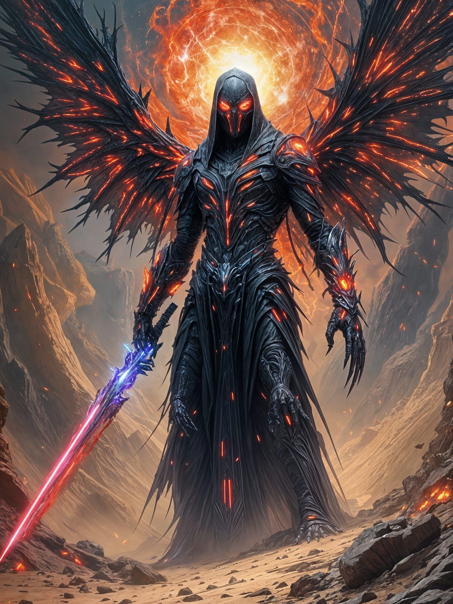 Surreal Sithspawn Eclipse as Hyper-Surreal Bio-Mechanical Ho...