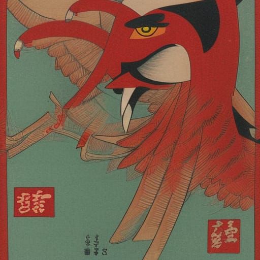 Mystical Tengu Illustration