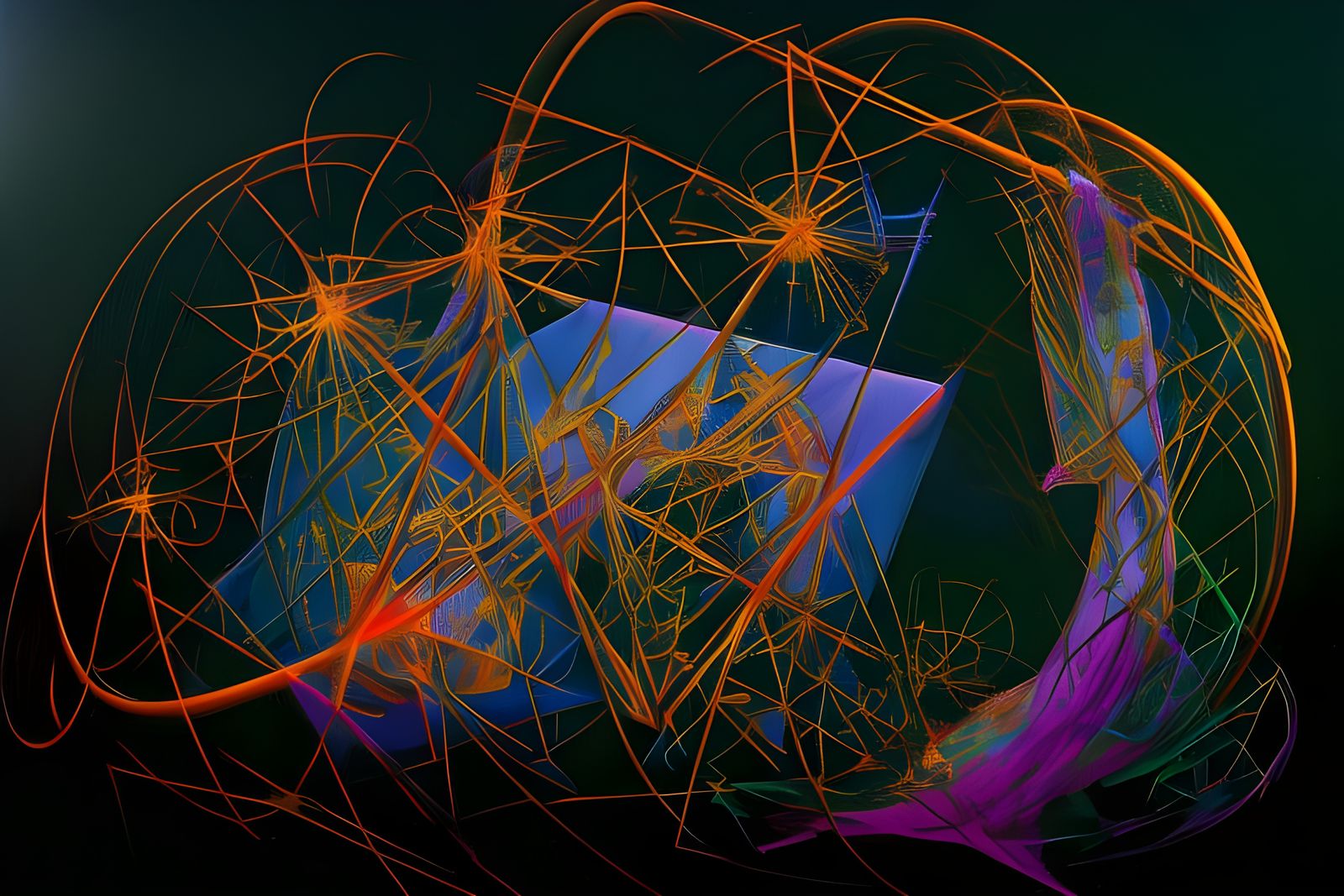 Magical Biological Life in Surrealist Style