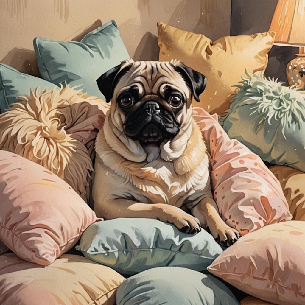 Pillow pug