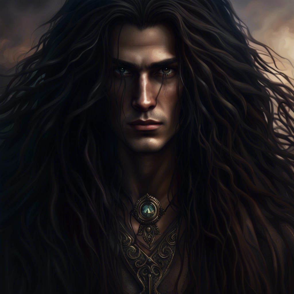 Mysterious Italian Man with Long Hair