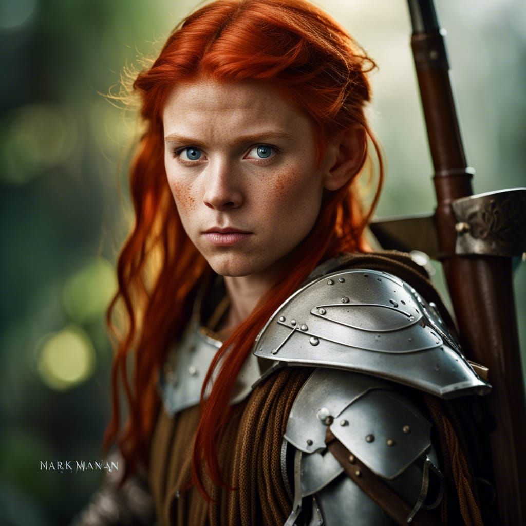 Charming Young Elf Portrait in Professional Photography Styl...