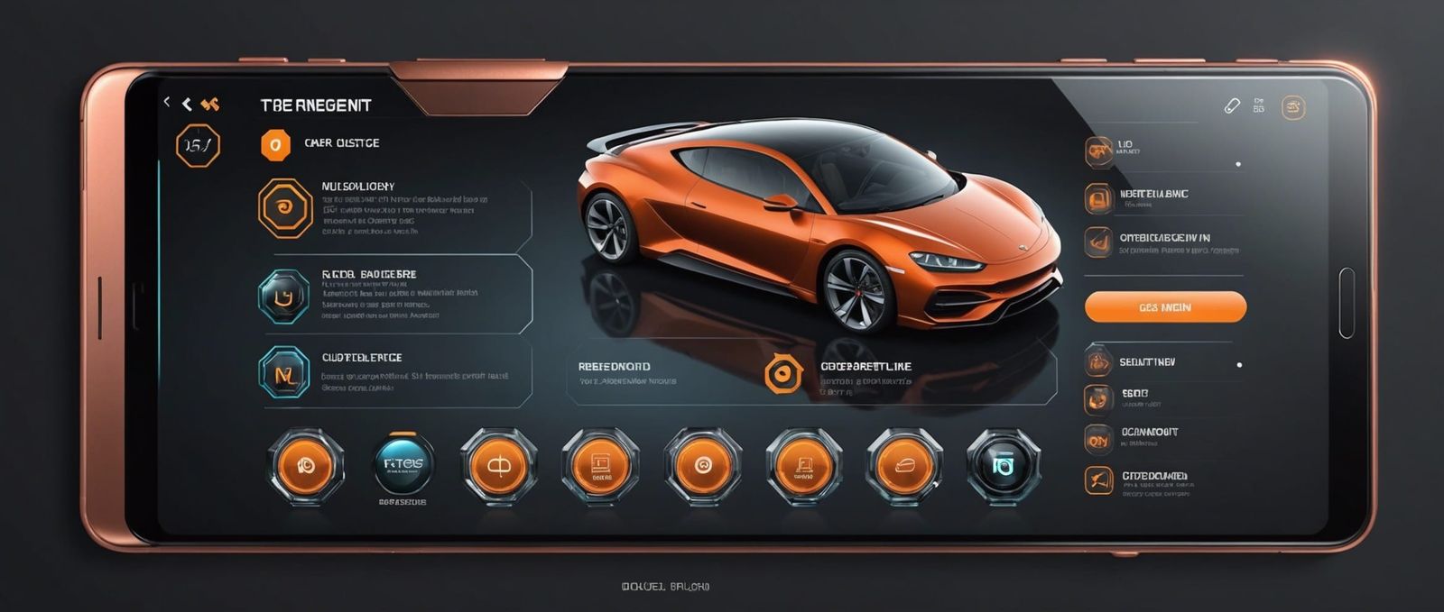 An Infographical Display on a 21:9 Display