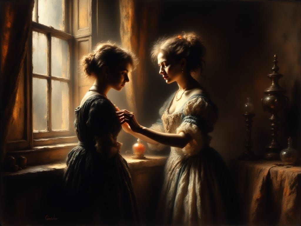 Motherly Love in Elegant Victorian Era