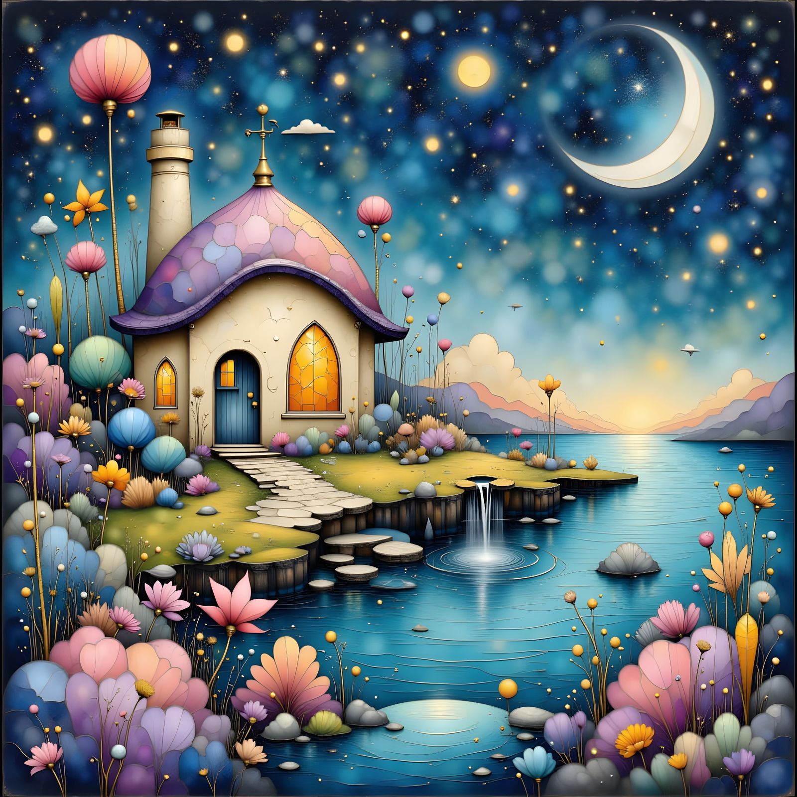 A tiny, cozy cottage nestled…