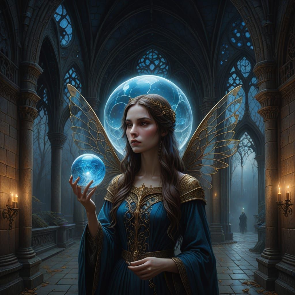 Ethereal Beauty in Dark Gothic Fantasy