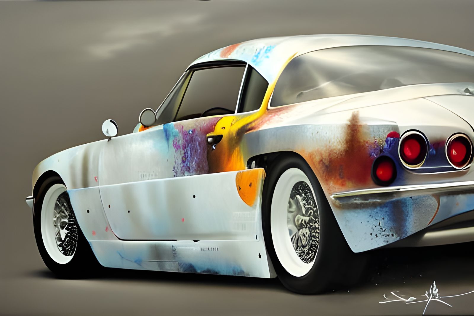 Striking Hyperreal Painting of Car of the Day