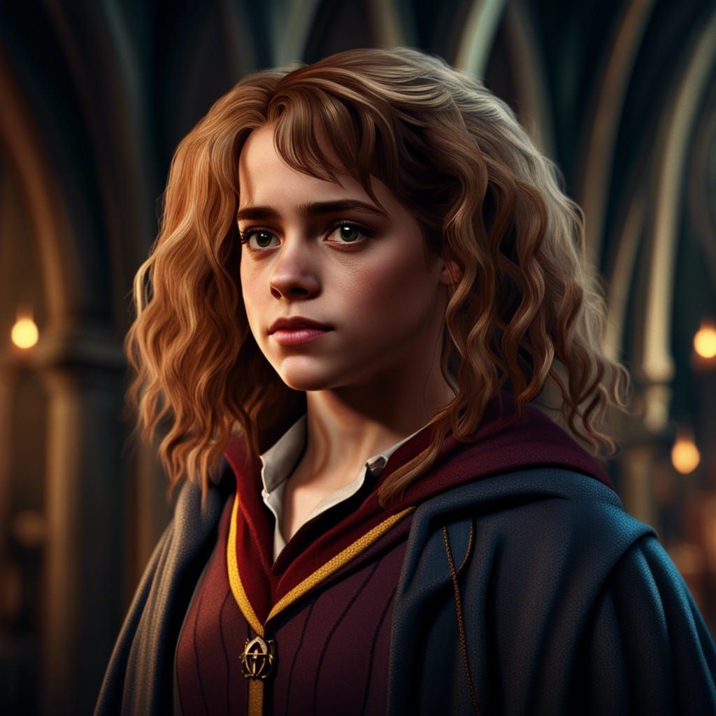 Curvy Hermione Granger: Detailed Fantasy Art