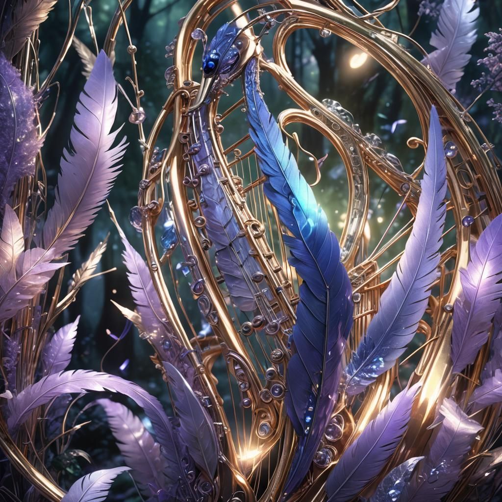 Magnificent Sound Creature in Vibrant Forest