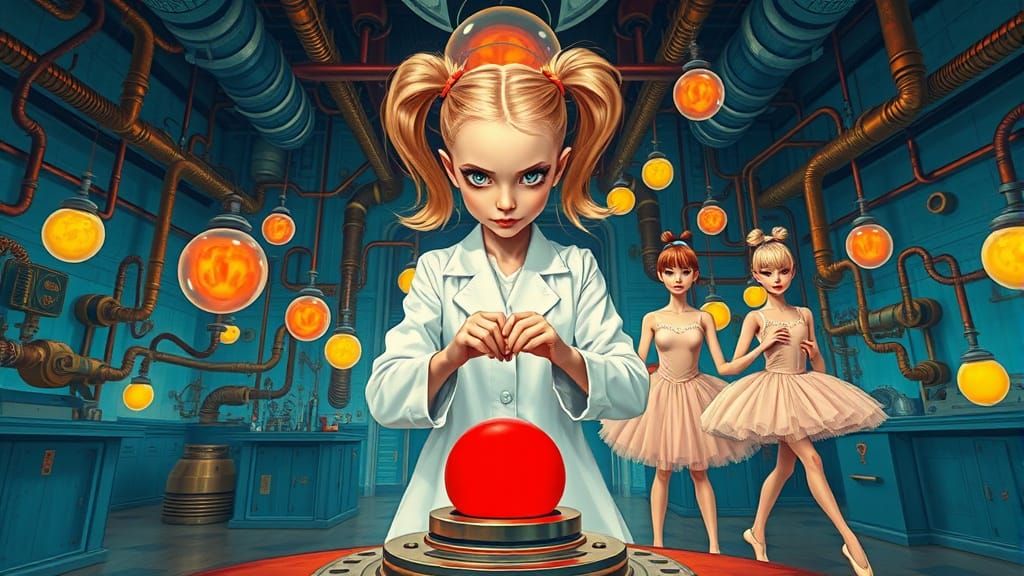 Eccentric Ballet Dancer at the Threshold of Discovery