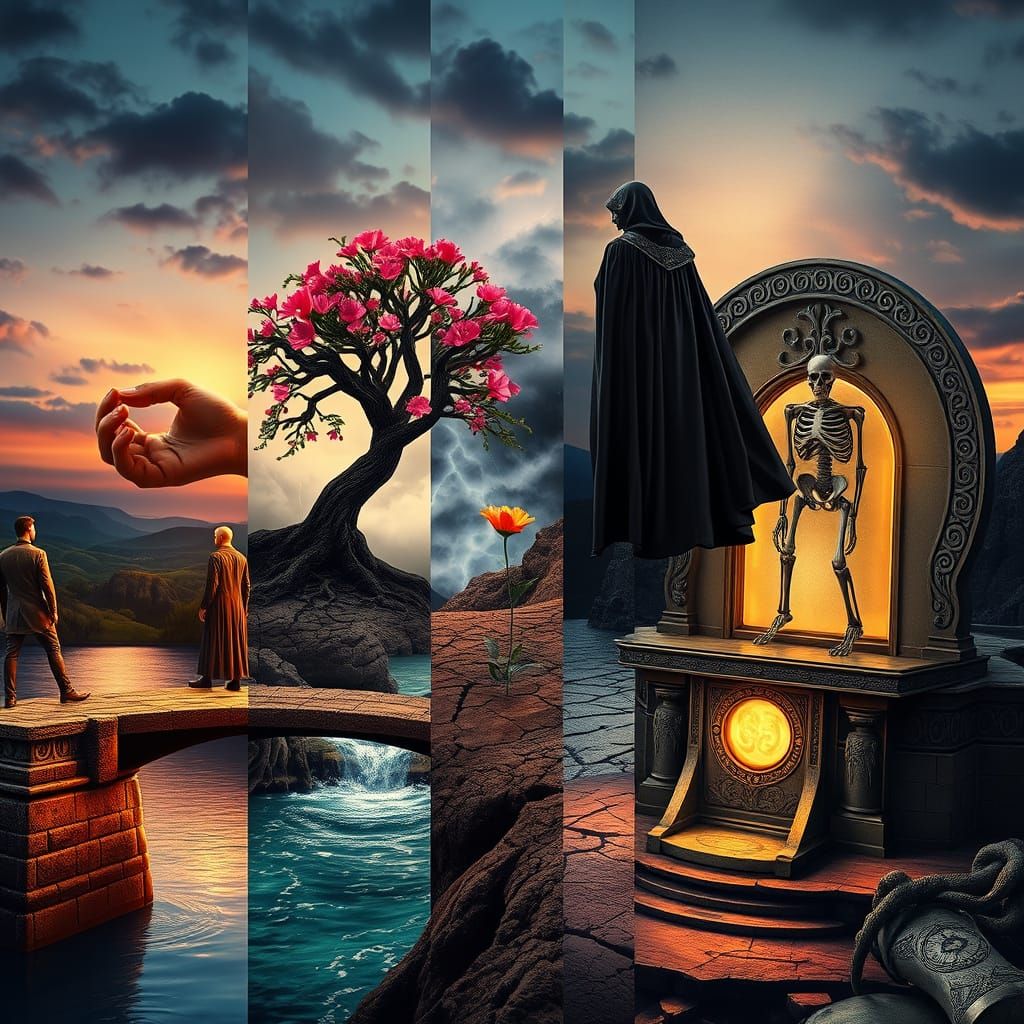 Emotional Landscape in Cyberpunk Aesthetic