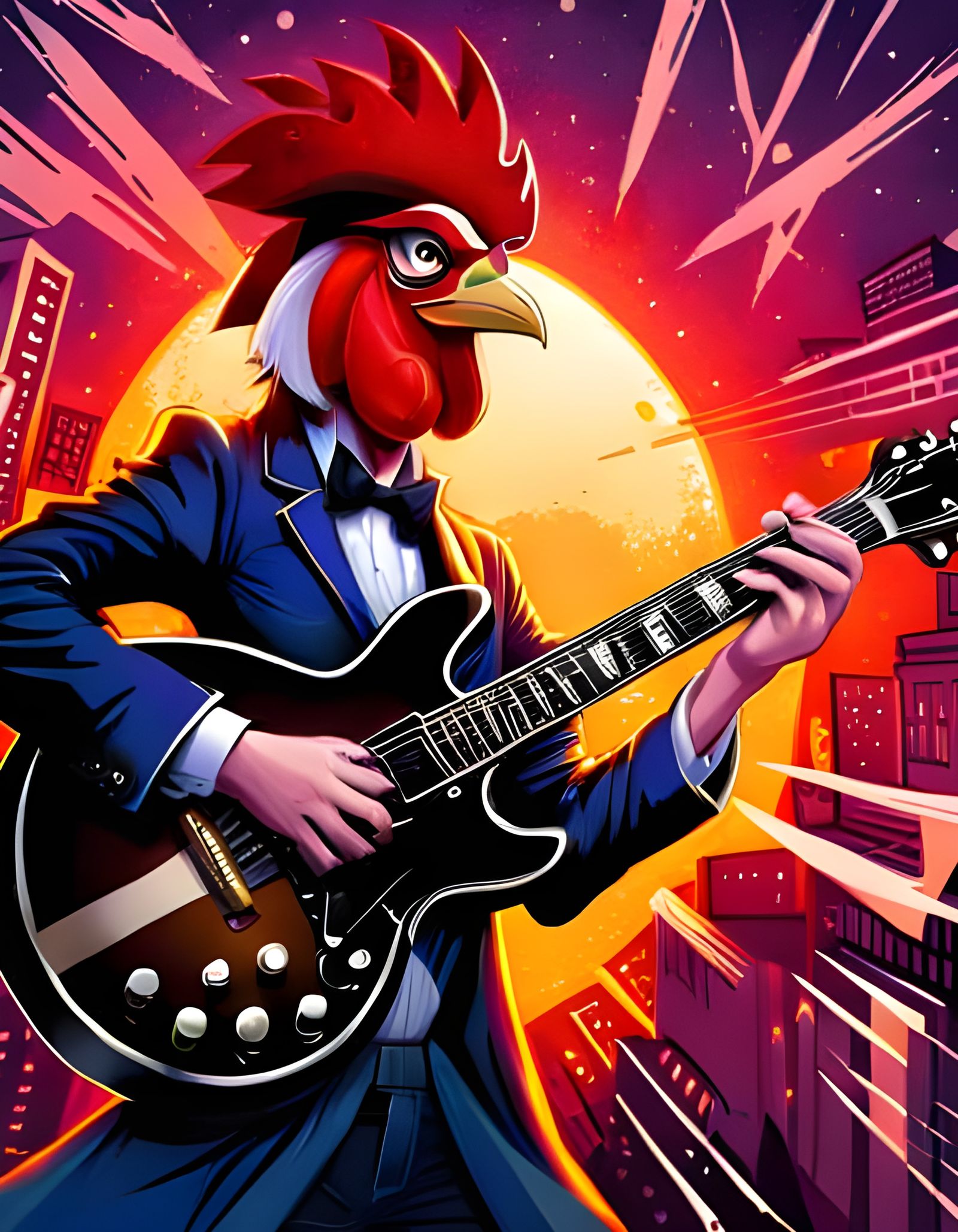 Rock Star Rooster by Alice Zhang and Tim Burton