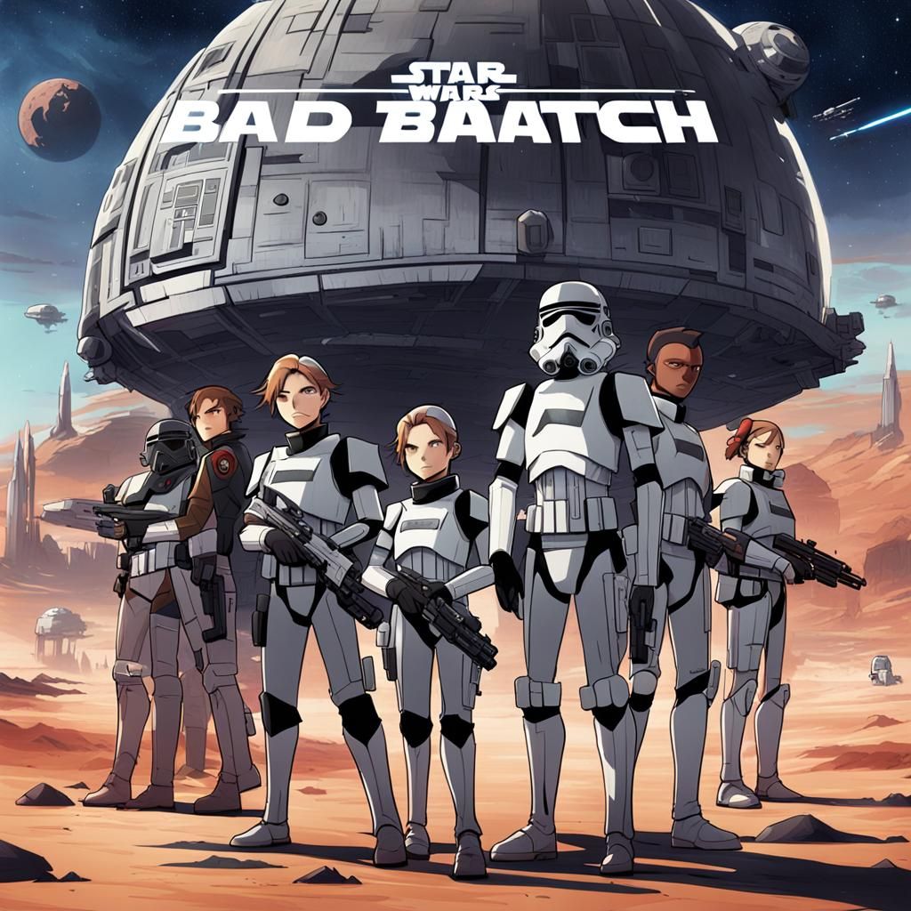 Star Wars: The Bad Batch in Anime Style