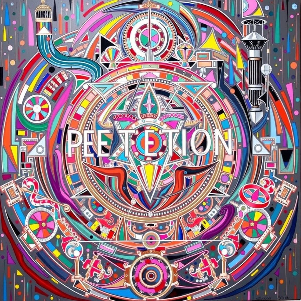 Abstract Artwork Symbolizing Perfection and Brilliance