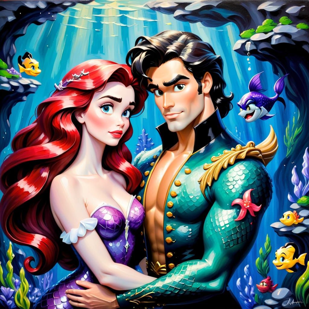 Ariel and Prince Eric, The Little Mermaid