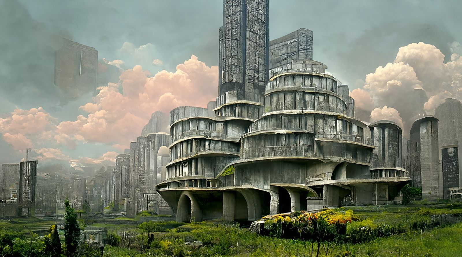Utopian Brutalist Architecture in Unreal Engine