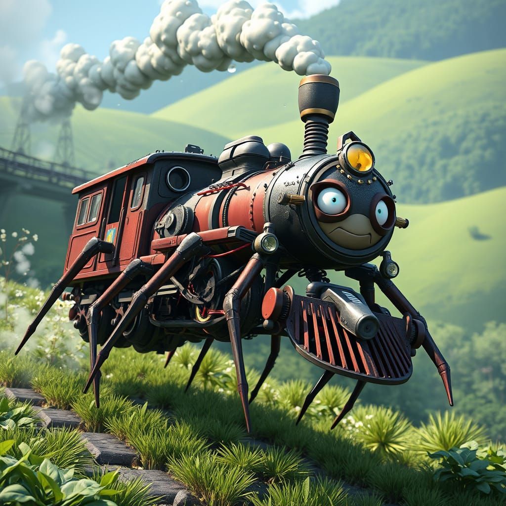 Cyberpunk Locomotive Defies Gravity with Anime-Inspired Agil...