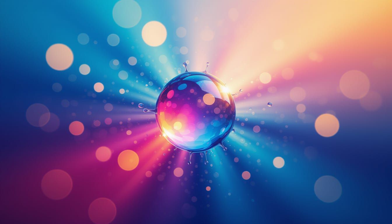 Vibrant Abstract Psychedelic Color Splash