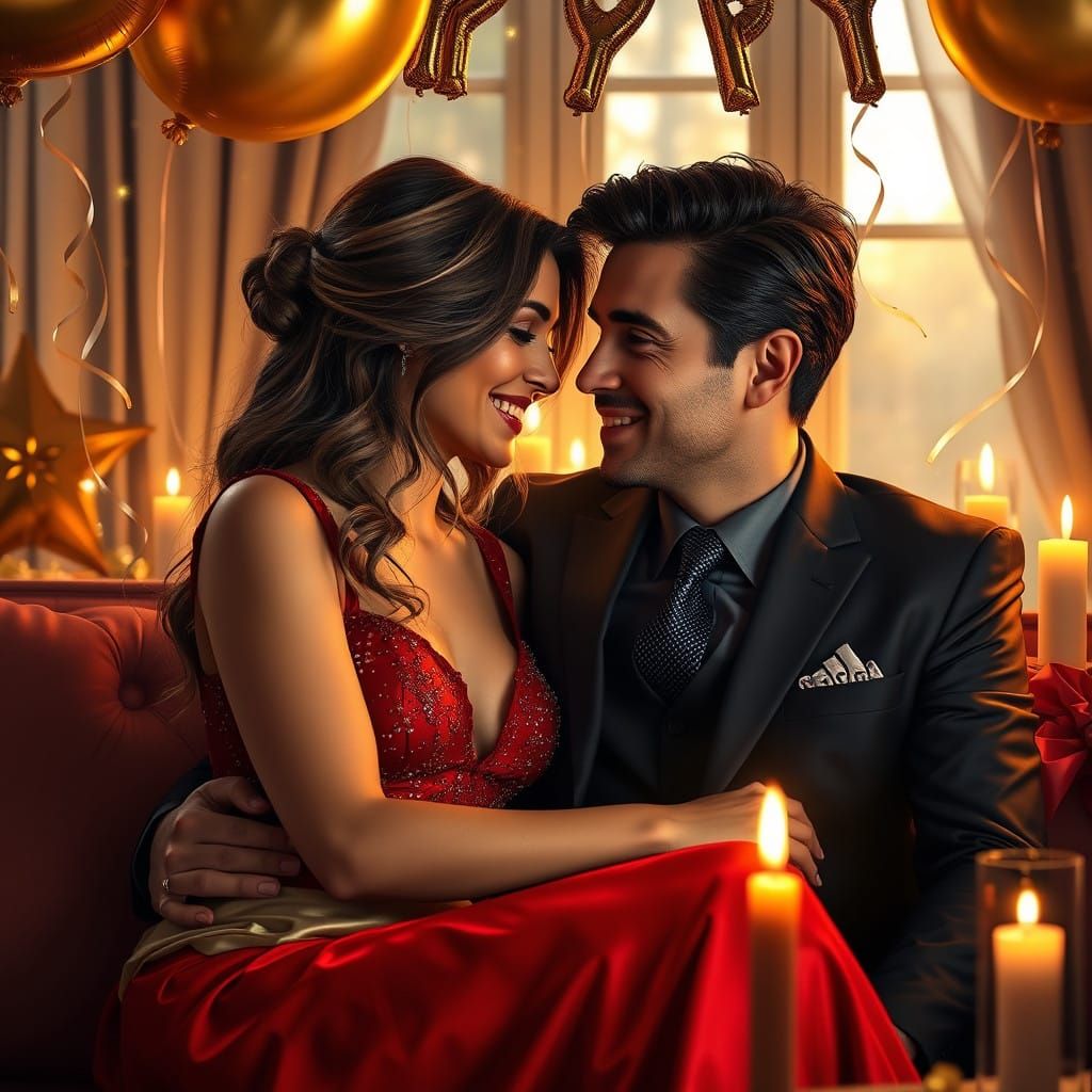 Cozy New Year's Eve Night in a Lavish Room