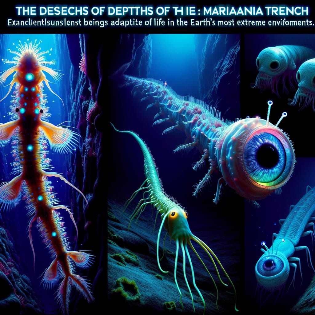Bioluminescent Creatures of the Mariana Trench