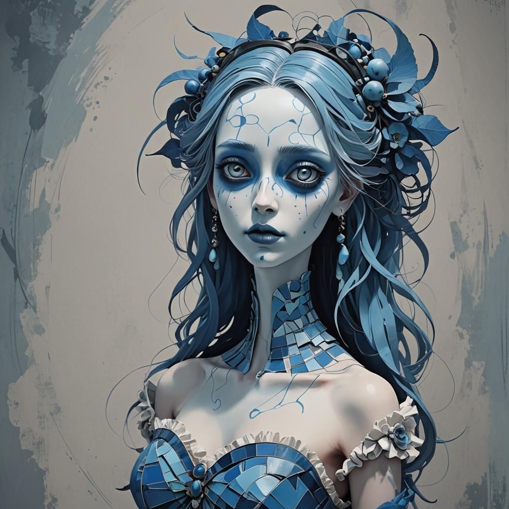 Dark Angel Descends into Gothic Blue