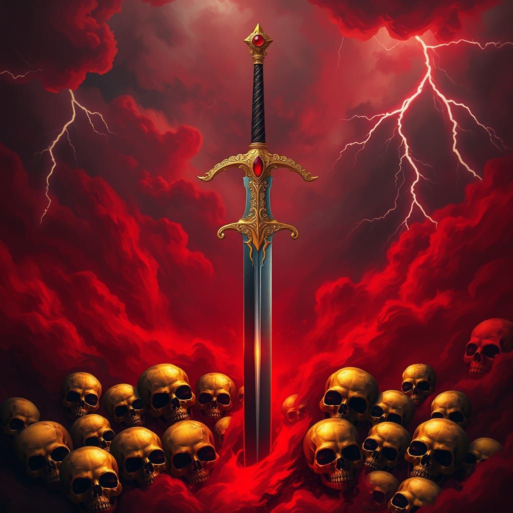 Sword of Glory and Doom in Dark Fantasy Storm