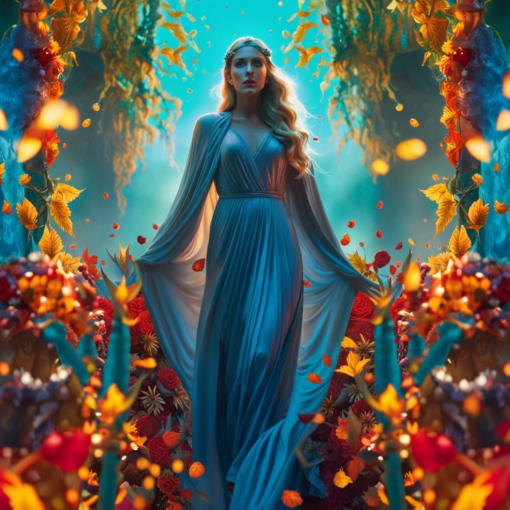 Goddess Persephone going into Underworld at Autumnal Equinox