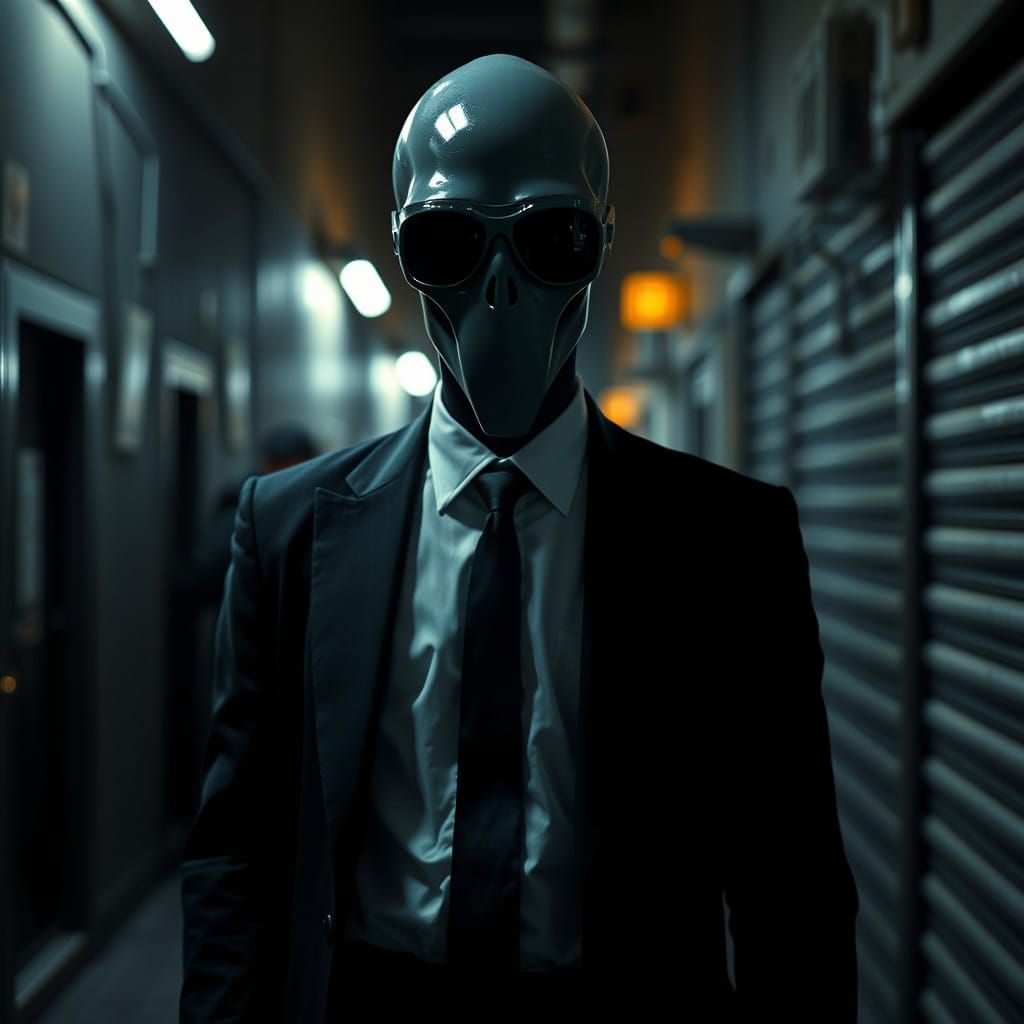 Mysterious Squid Game Contestant 456 in Moody Alleyway